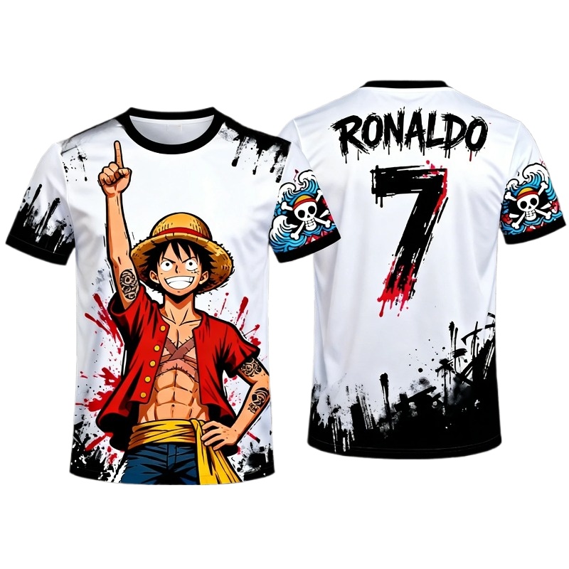 One Piece Luffy No.7 Co-brande - Streetwear Brand Jersey 评论和价格