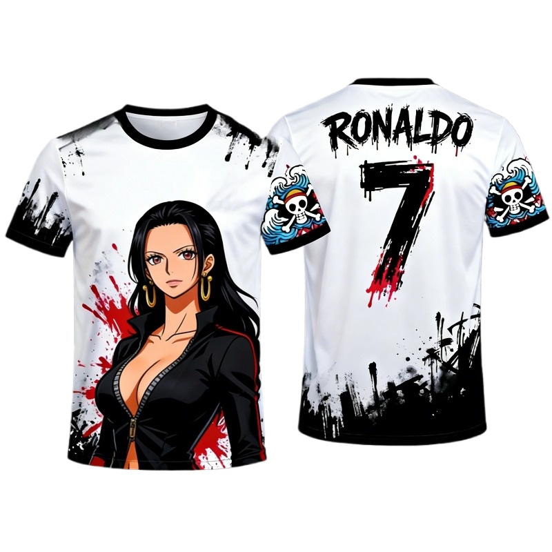 One Piece Luffy No.7 Co-brande - Streetwear Brand Jersey 评论和价格