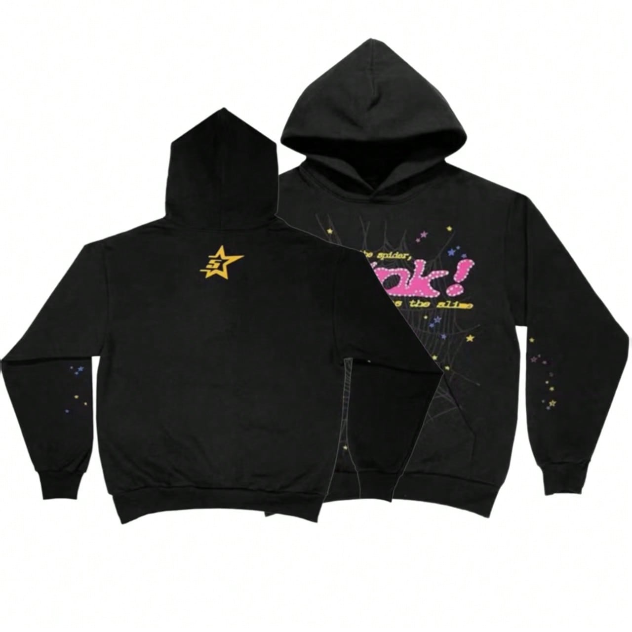 Hip Hop Spider Hoodie Set Y2K  - Fear Of God Essential 评论和价格