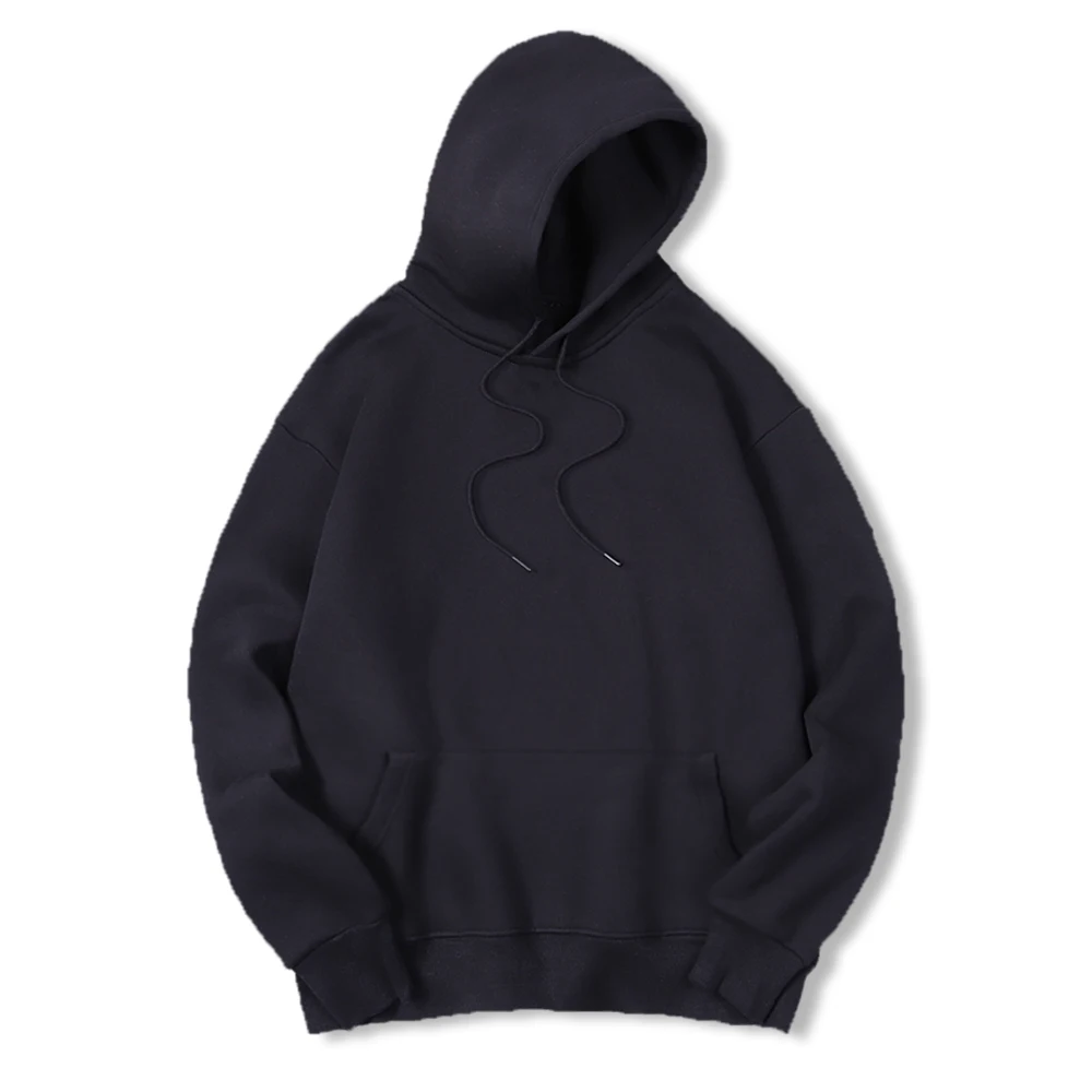 Men's Solid Color Hooded Sweat - Streetwear Brand Jersey 评论和价格