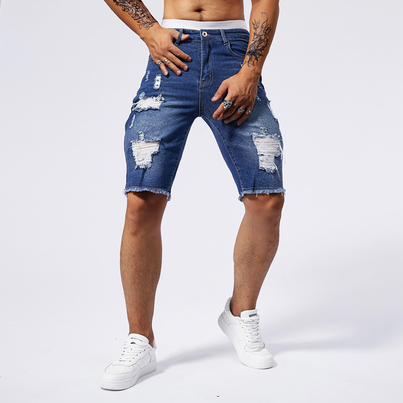 2025 Summer New Men's Ripped D - Streetwear Brand New 评论和价格