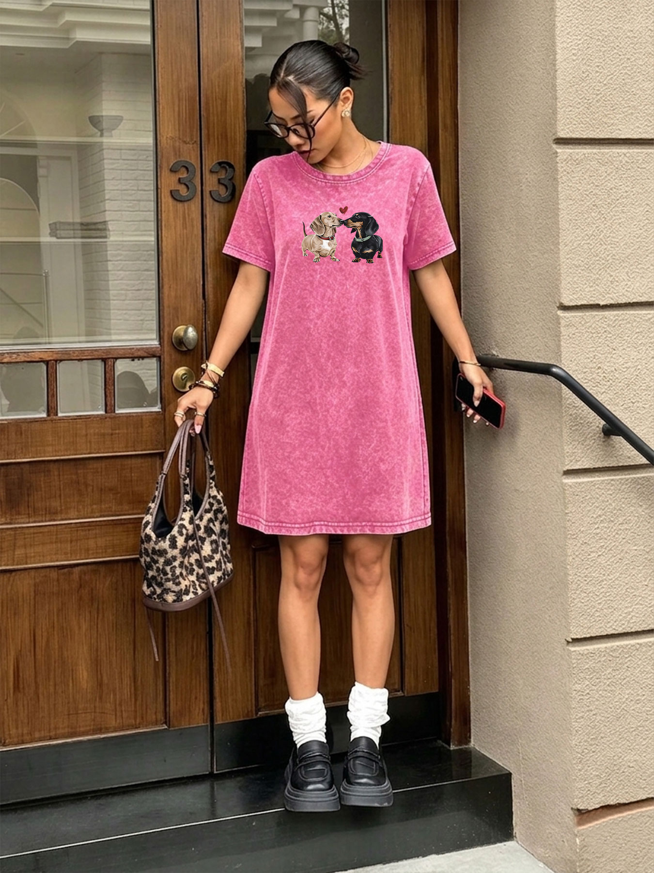 Vintage Washed Retro T-shirt D - Streetwear Brand Heart 评论和价格