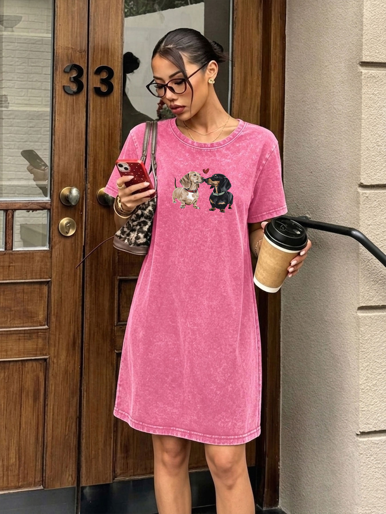 Vintage Washed Retro T-shirt D - Streetwear Brand Heart 评论和价格