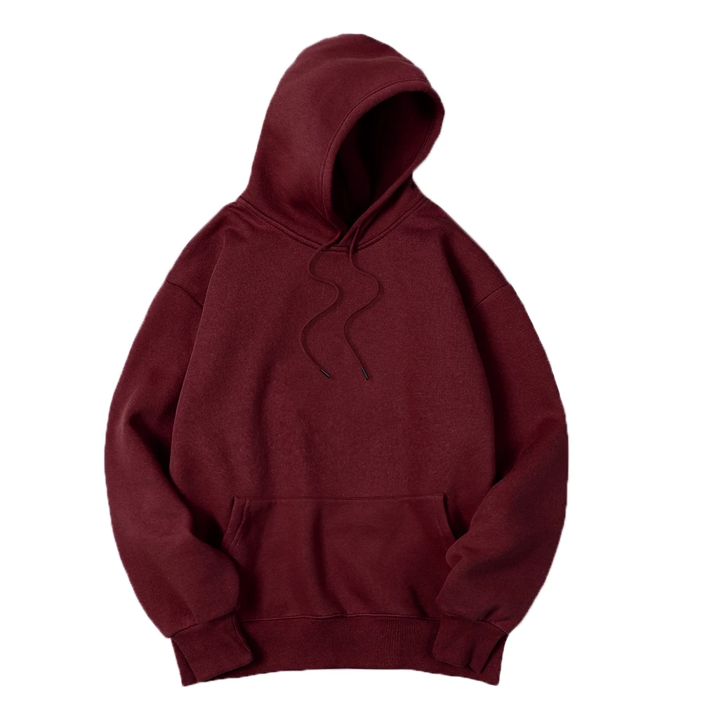 Men's Solid Color Hooded Sweat - Streetwear Brand Jersey 评论和价格