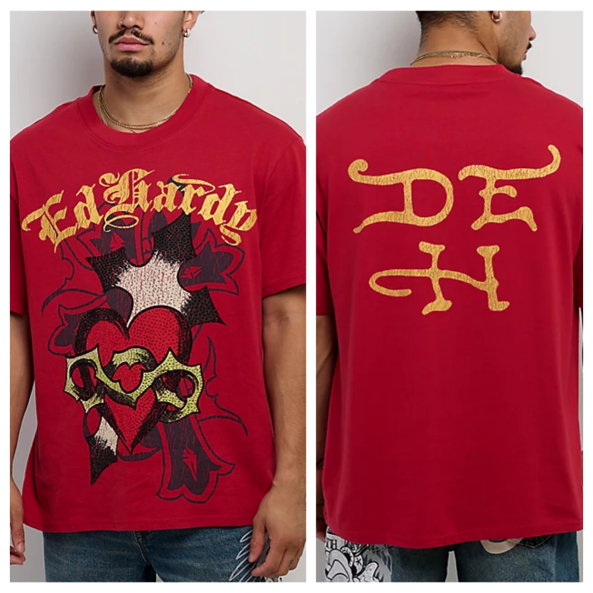 Sacred Heart Red Ed Tattoo Art - Streetwear Brand Heart 评论和价格
