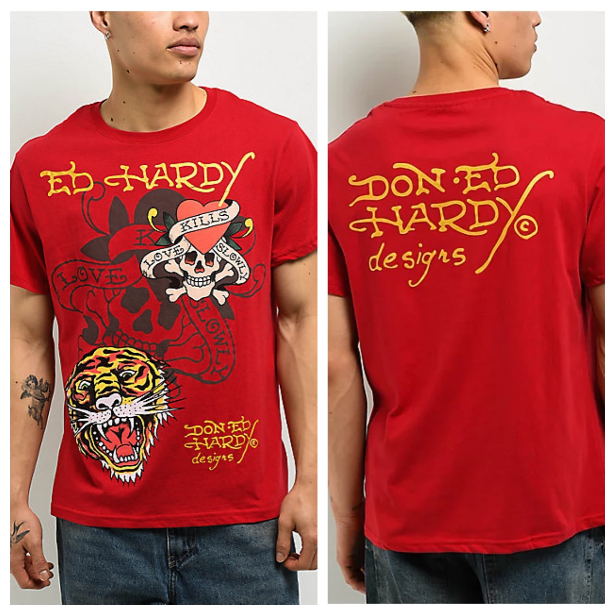 Sacred Heart Red Ed Tattoo Art - Streetwear Brand Heart 评论和价格